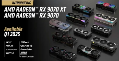 Modelos de las placas de video RX 9070 y RX 9070 XT de AMD