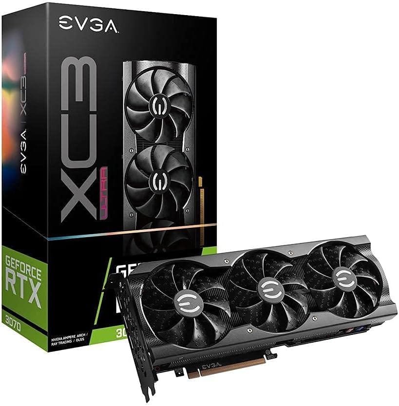 Tarjeta grafica 3070, de la marca EVGA