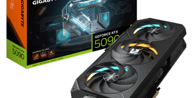 Placa de video RTX 5090 de la marca Gigabyte