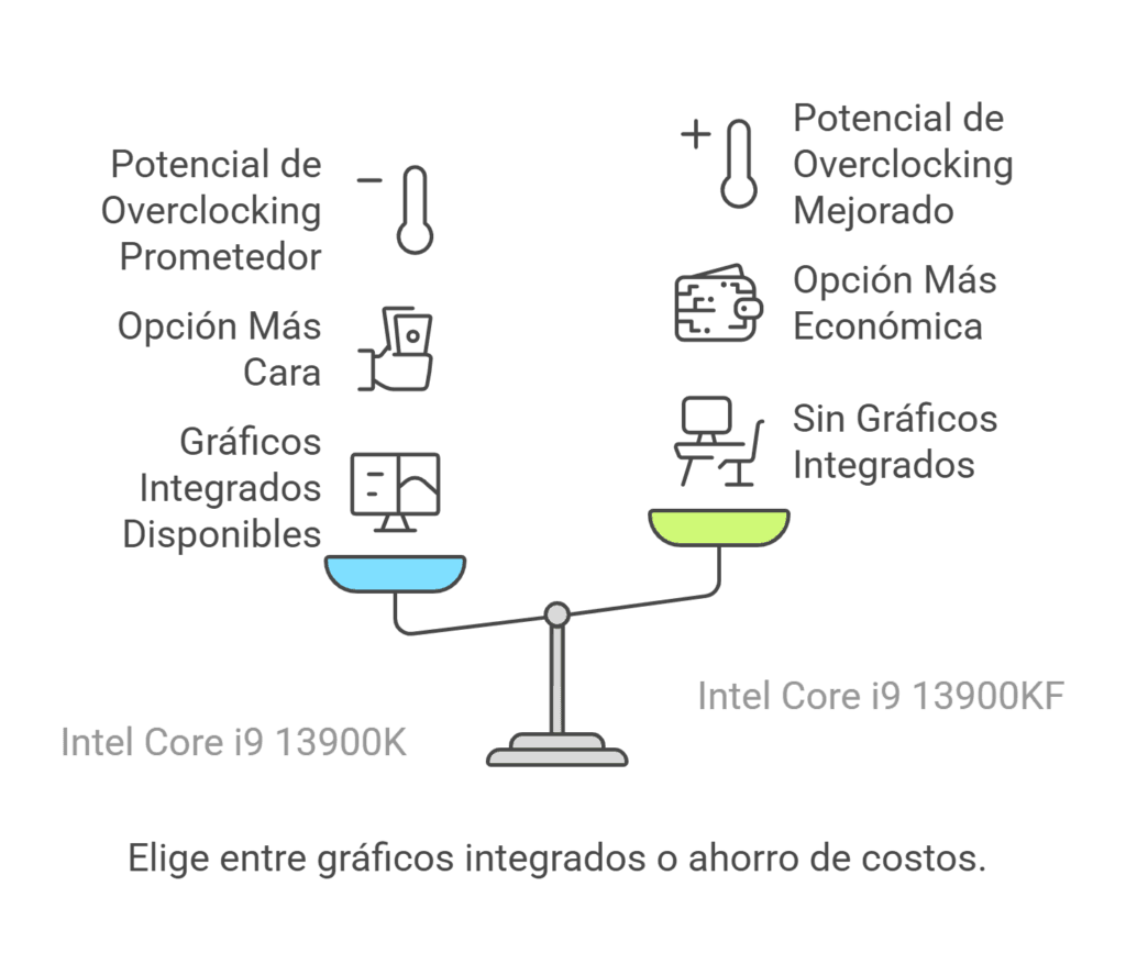 Diferencias entre Intel Core I9 13900KF y 13900K